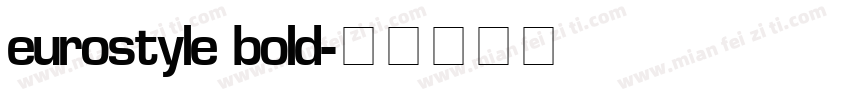 eurostyle bold字体转换